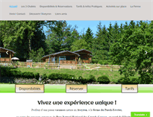 Tablet Screenshot of lafermedupuechfevrier.com